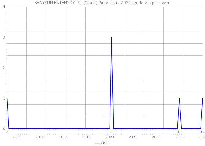 SEAYSUN EXTENSION SL (Spain) Page visits 2024 