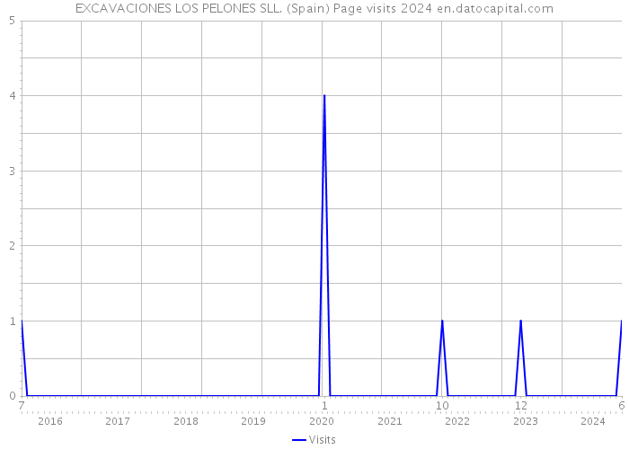 EXCAVACIONES LOS PELONES SLL. (Spain) Page visits 2024 