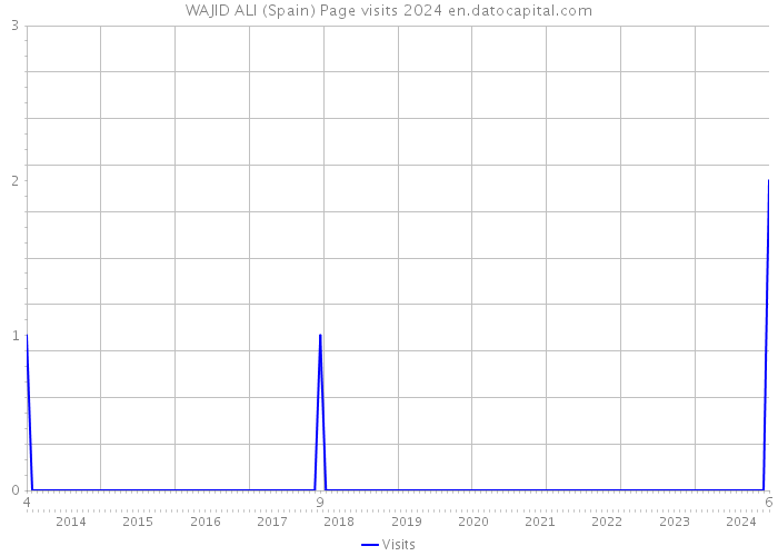 WAJID ALI (Spain) Page visits 2024 