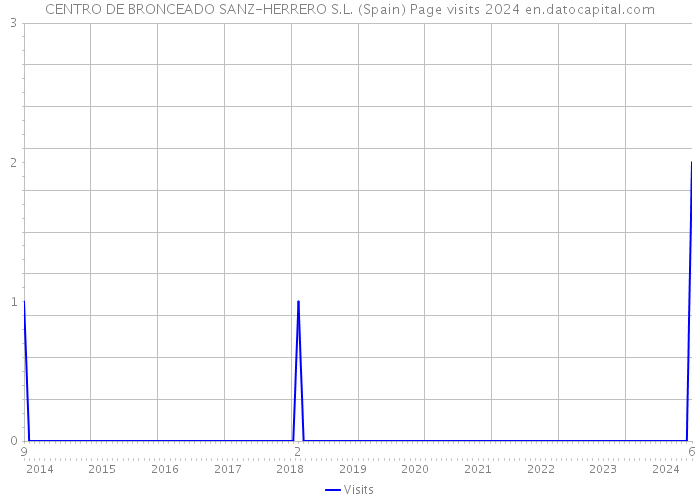 CENTRO DE BRONCEADO SANZ-HERRERO S.L. (Spain) Page visits 2024 