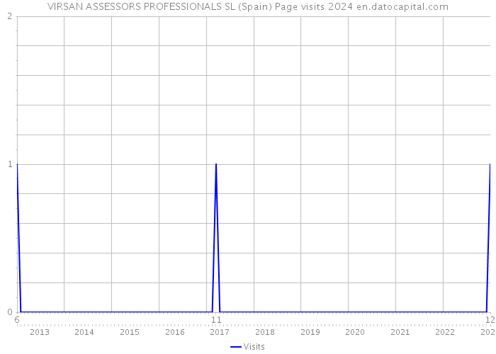 VIRSAN ASSESSORS PROFESSIONALS SL (Spain) Page visits 2024 