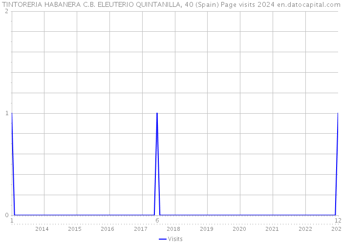 TINTORERIA HABANERA C.B. ELEUTERIO QUINTANILLA, 40 (Spain) Page visits 2024 