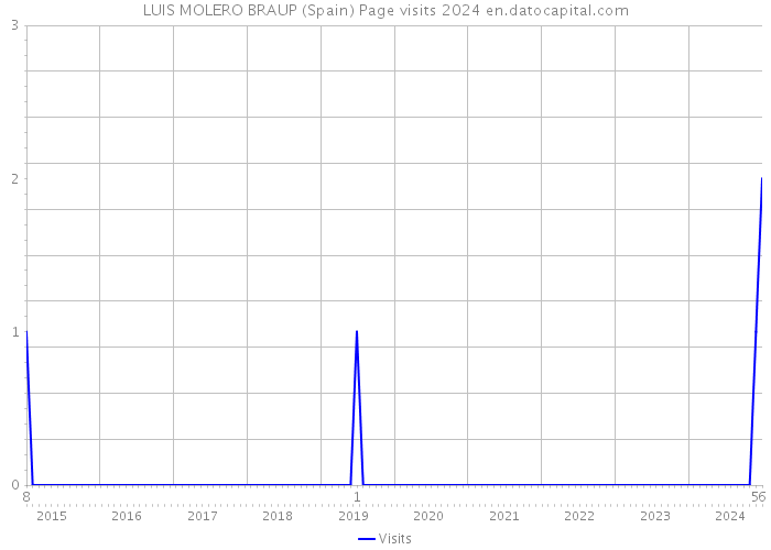 LUIS MOLERO BRAUP (Spain) Page visits 2024 