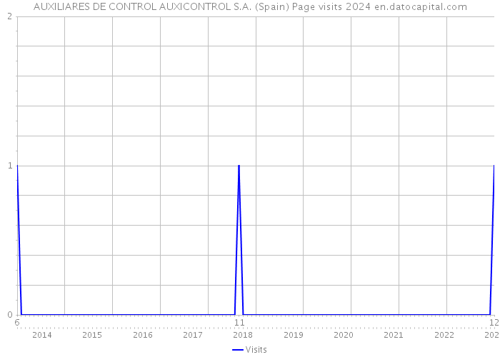 AUXILIARES DE CONTROL AUXICONTROL S.A. (Spain) Page visits 2024 