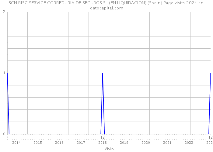 BCN RISC SERVICE CORREDURIA DE SEGUROS SL (EN LIQUIDACION) (Spain) Page visits 2024 