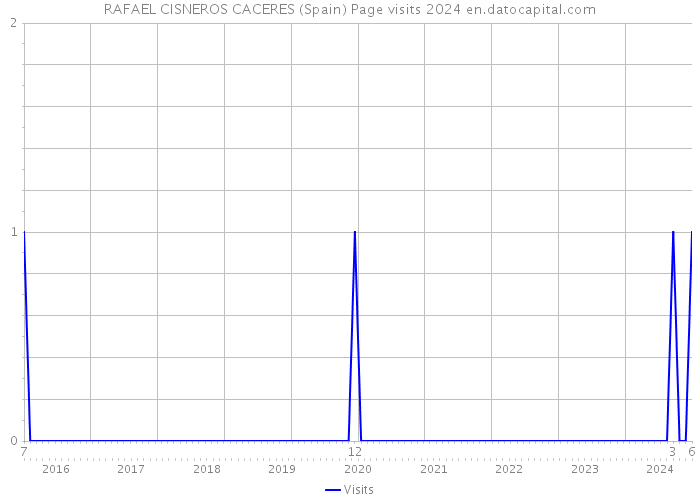 RAFAEL CISNEROS CACERES (Spain) Page visits 2024 