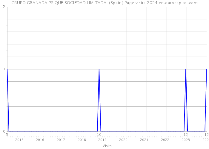 GRUPO GRANADA PSIQUE SOCIEDAD LIMITADA. (Spain) Page visits 2024 
