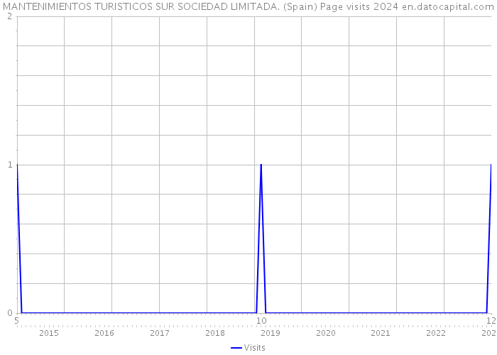 MANTENIMIENTOS TURISTICOS SUR SOCIEDAD LIMITADA. (Spain) Page visits 2024 