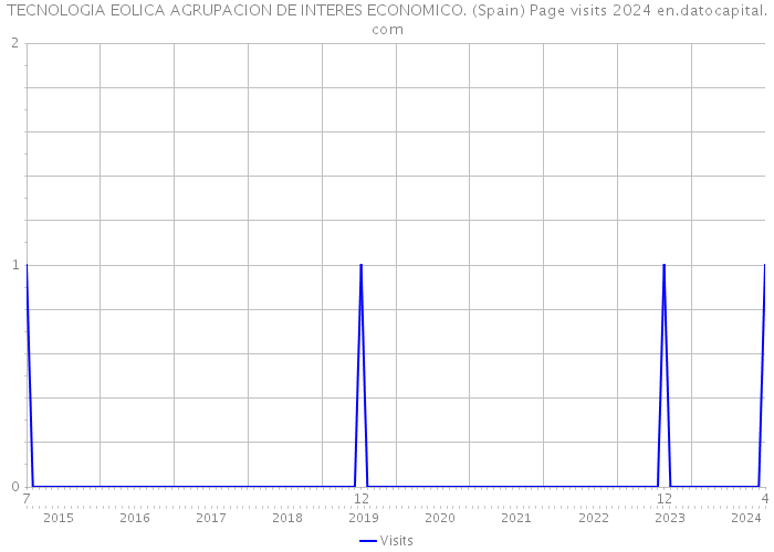 TECNOLOGIA EOLICA AGRUPACION DE INTERES ECONOMICO. (Spain) Page visits 2024 