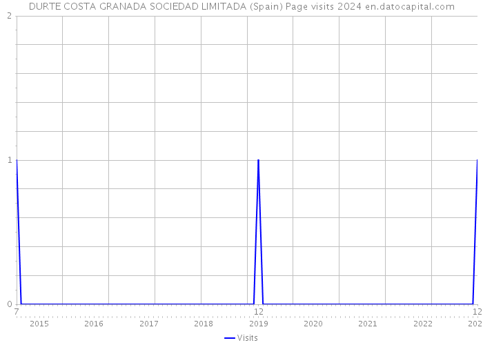 DURTE COSTA GRANADA SOCIEDAD LIMITADA (Spain) Page visits 2024 