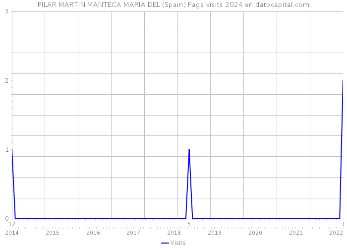 PILAR MARTIN MANTECA MARIA DEL (Spain) Page visits 2024 