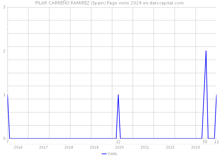 PILAR CARREÑO RAMIREZ (Spain) Page visits 2024 
