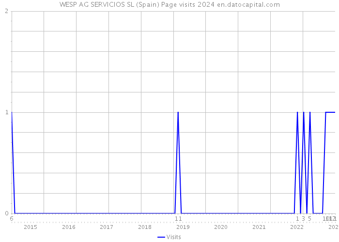 WESP AG SERVICIOS SL (Spain) Page visits 2024 