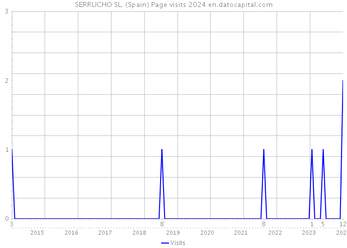 SERRUCHO SL. (Spain) Page visits 2024 