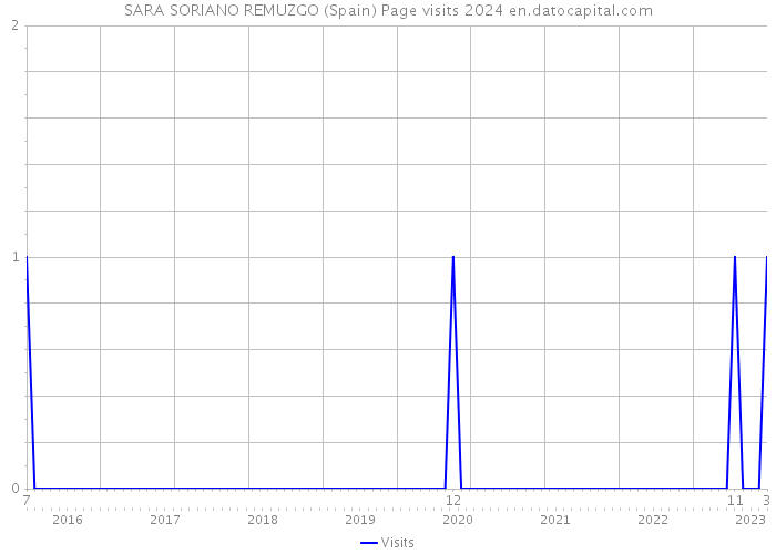 SARA SORIANO REMUZGO (Spain) Page visits 2024 