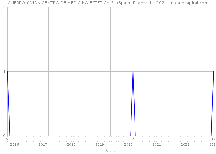 CUERPO Y VIDA CENTRO DE MEDICINA ESTETICA SL (Spain) Page visits 2024 