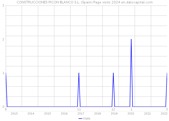 CONSTRUCCIONES PICON BLANCO S.L. (Spain) Page visits 2024 