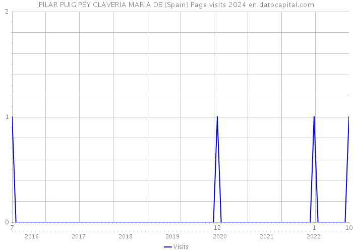 PILAR PUIG PEY CLAVERIA MARIA DE (Spain) Page visits 2024 