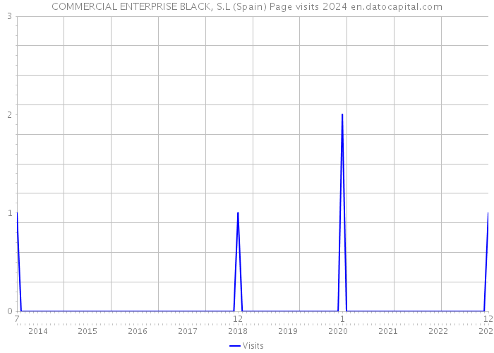 COMMERCIAL ENTERPRISE BLACK, S.L (Spain) Page visits 2024 