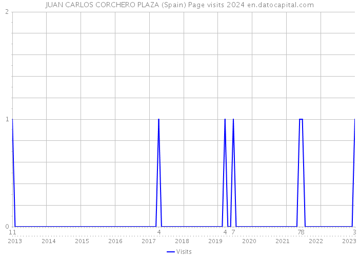 JUAN CARLOS CORCHERO PLAZA (Spain) Page visits 2024 