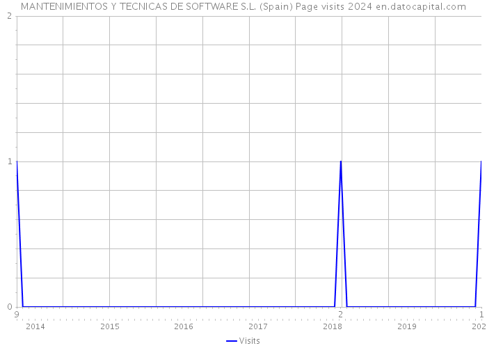 MANTENIMIENTOS Y TECNICAS DE SOFTWARE S.L. (Spain) Page visits 2024 