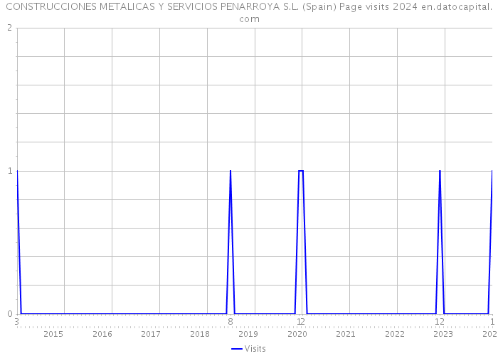 CONSTRUCCIONES METALICAS Y SERVICIOS PENARROYA S.L. (Spain) Page visits 2024 