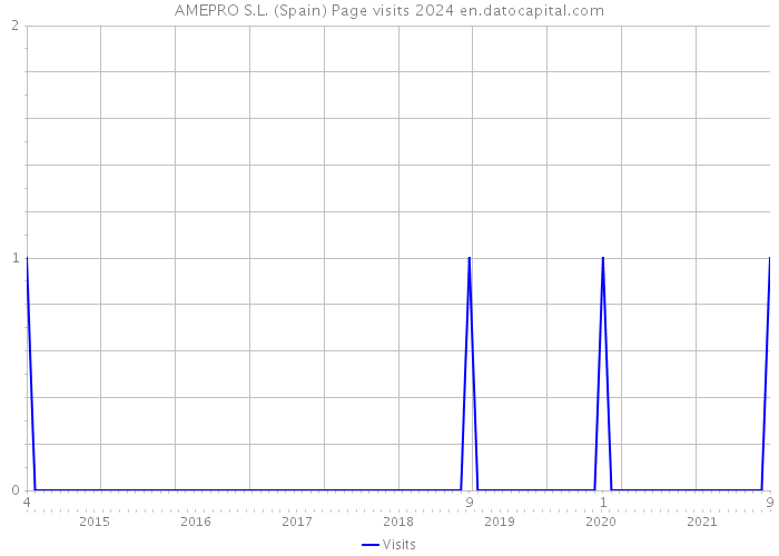 AMEPRO S.L. (Spain) Page visits 2024 