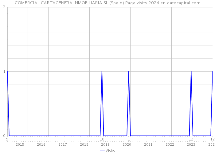 COMERCIAL CARTAGENERA INMOBILIARIA SL (Spain) Page visits 2024 