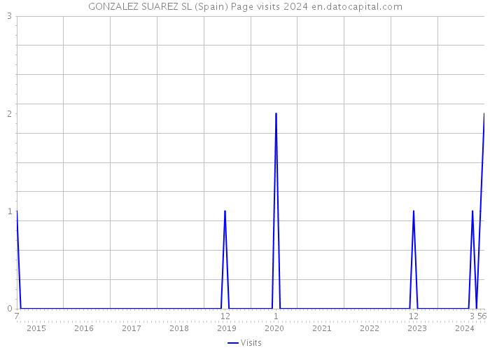 GONZALEZ SUAREZ SL (Spain) Page visits 2024 