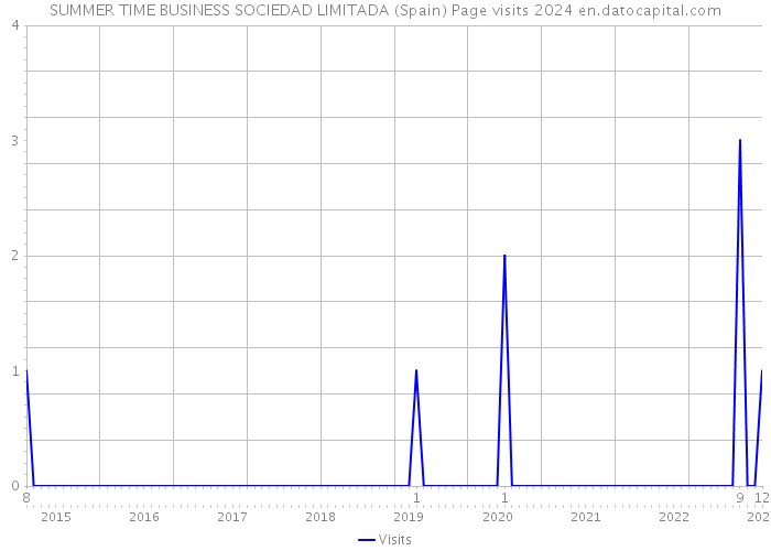 SUMMER TIME BUSINESS SOCIEDAD LIMITADA (Spain) Page visits 2024 