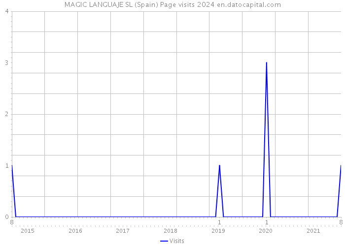 MAGIC LANGUAJE SL (Spain) Page visits 2024 