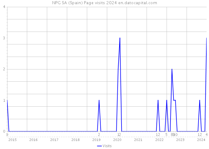 NPG SA (Spain) Page visits 2024 