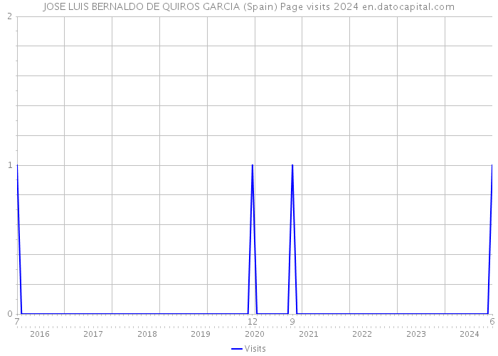 JOSE LUIS BERNALDO DE QUIROS GARCIA (Spain) Page visits 2024 