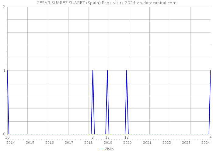 CESAR SUAREZ SUAREZ (Spain) Page visits 2024 