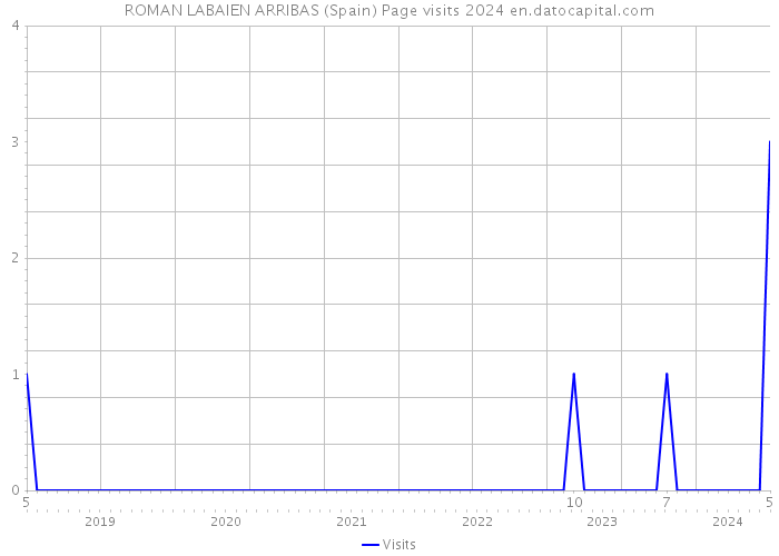 ROMAN LABAIEN ARRIBAS (Spain) Page visits 2024 