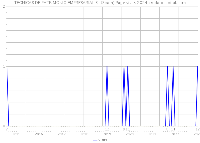 TECNICAS DE PATRIMONIO EMPRESARIAL SL (Spain) Page visits 2024 