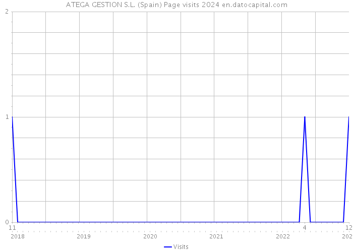 ATEGA GESTION S.L. (Spain) Page visits 2024 