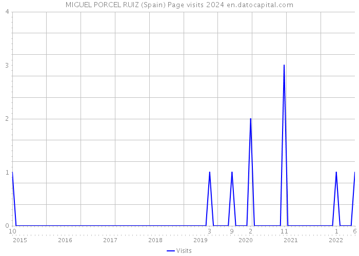 MIGUEL PORCEL RUIZ (Spain) Page visits 2024 