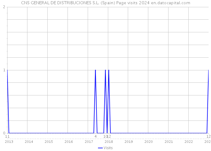 CNS GENERAL DE DISTRIBUCIONES S.L. (Spain) Page visits 2024 