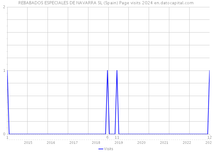 REBABADOS ESPECIALES DE NAVARRA SL (Spain) Page visits 2024 