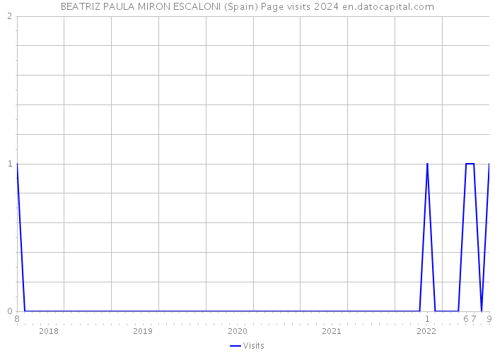 BEATRIZ PAULA MIRON ESCALONI (Spain) Page visits 2024 