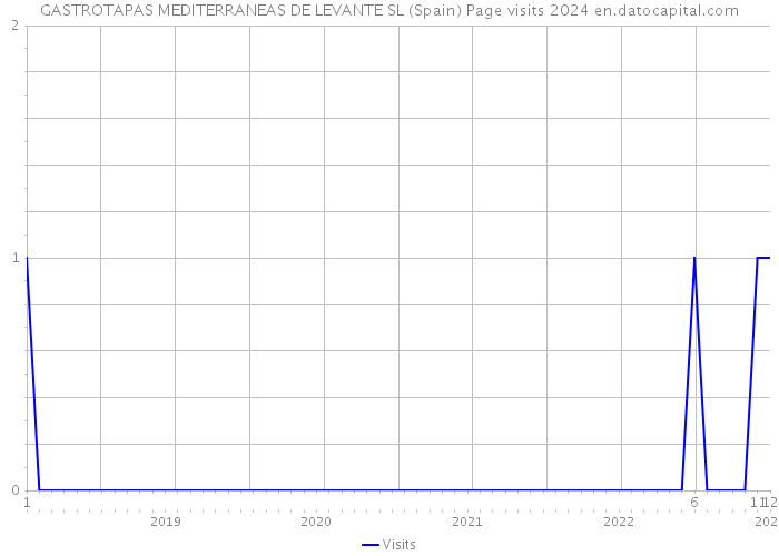 GASTROTAPAS MEDITERRANEAS DE LEVANTE SL (Spain) Page visits 2024 