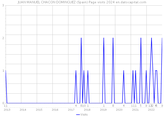 JUAN MANUEL CHACON DOMINGUEZ (Spain) Page visits 2024 