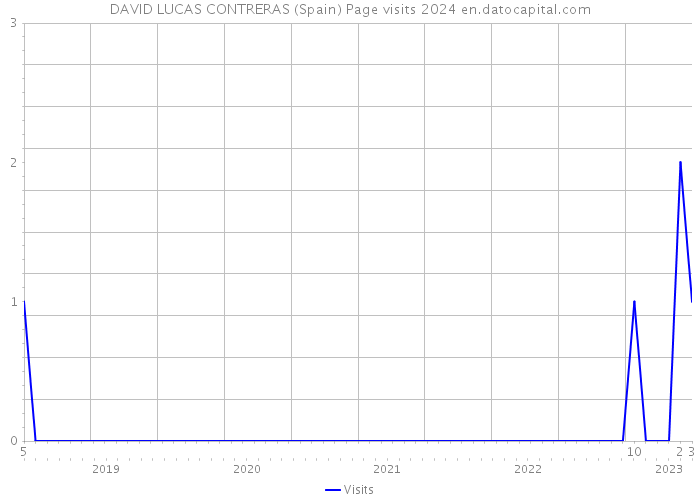 DAVID LUCAS CONTRERAS (Spain) Page visits 2024 