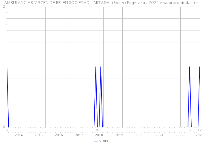 AMBULANCIAS VIRGEN DE BELEN SOCIEDAD LIMITADA. (Spain) Page visits 2024 