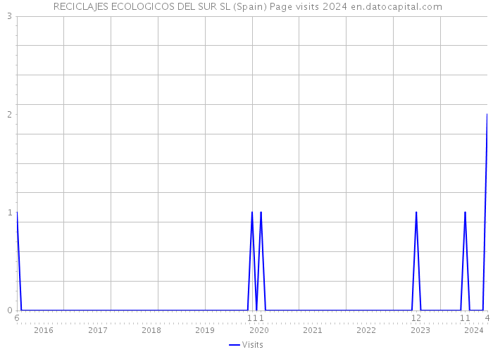  RECICLAJES ECOLOGICOS DEL SUR SL (Spain) Page visits 2024 