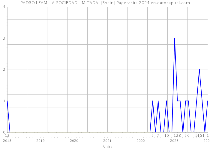 PADRO I FAMILIA SOCIEDAD LIMITADA. (Spain) Page visits 2024 