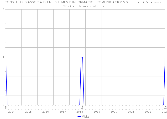 CONSULTORS ASSOCIATS EN SISTEMES D INFORMACIO I COMUNICACIONS S.L. (Spain) Page visits 2024 