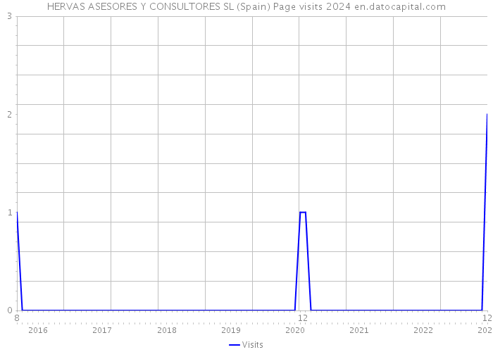 HERVAS ASESORES Y CONSULTORES SL (Spain) Page visits 2024 