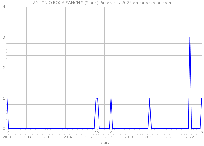 ANTONIO ROCA SANCHIS (Spain) Page visits 2024 